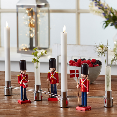 Celebrate garder H15 cm rød/sort 3 stk.