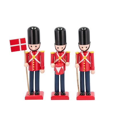 Celebrate garder H15 cm rød/sort 3 stk.