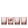 Lyngby Glas Sorrento whiskyglas pink 32 cl 4 stk.