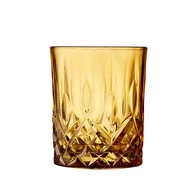 Lyngby Glas Sorrento whiskyglas amber 32 cl 4 stk.