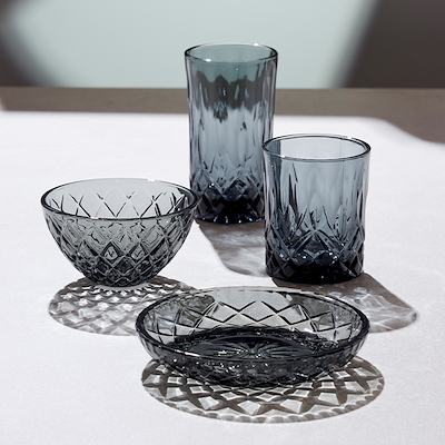 Lyngby Glas Sorrento whiskyglas smoke 32 cl 4 stk.