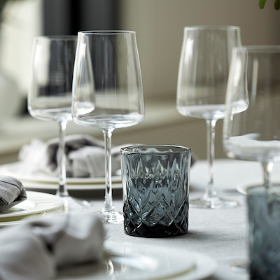 Lyngby Glas Sorrento whiskyglas smoke 32 cl 4 stk.