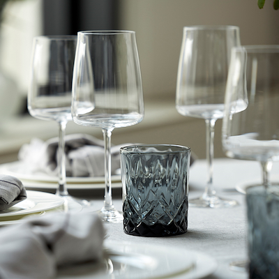 Lyngby Glas Sorrento whiskyglas smoke 32 cl 4 stk.