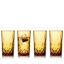 Lyngby Glas Sorrento highball vandglas/drinksglas amber 38 cl 4 stk.