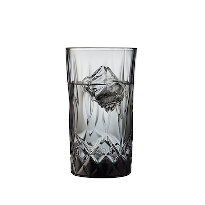 Lyngby Glas Sorrento highball vandglas grå 38 cl 4 stk.