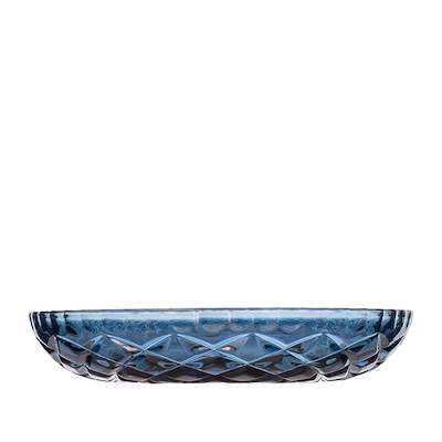 Lyngby Glas Sorrento asiet blå 4 stk. 16 cm