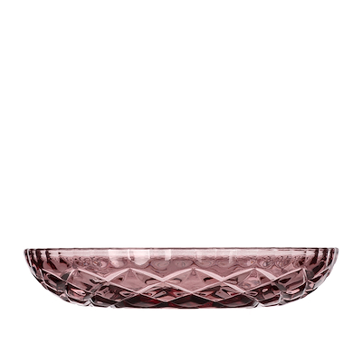 Lyngby Glas Sorrento asiet pink 16 cm 4 stk.