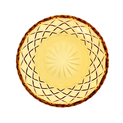 Lyngby Glas Sorrento asiet amber 4 stk. 16 cm