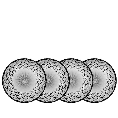 Lyngby Glas Sorrento asiet smoke 4 stk. 16 cm