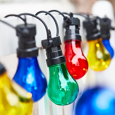 Celebrate udendørs LED lyskæde 9,2 meter mulifarvet