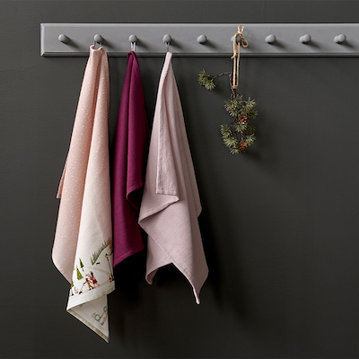 Bastian Diamond viskestykke Cloudy Rose 50x70 cm