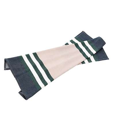 Bastian Karla viskestykke blå/grøn/rosa