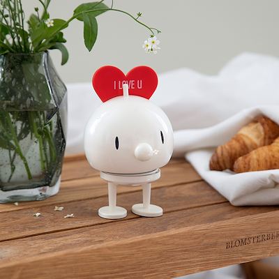 Hoptimist Bumble Love medium hvid 12 cm