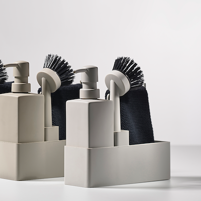 Zone opvaskesæt 4 dele taupe