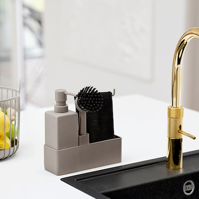 Zone opvaskesæt 4 dele taupe