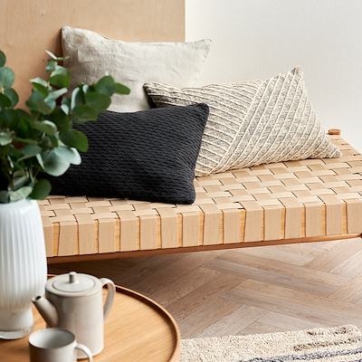 Södahl Diagonal pude offwhite 40x60 cm