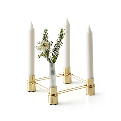 Celebrate Link lysestage med fire glas guld