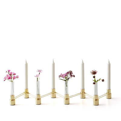 Celebrate Link lysestage med fire glas guld