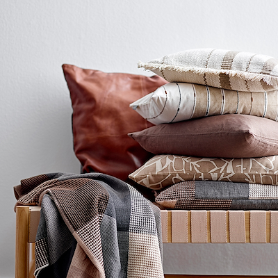 Södahl Abstract Leaves pude beige 40x60 cm