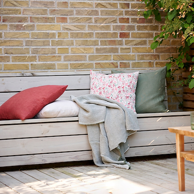 Södahl Linen pude sienna 50x50 cm