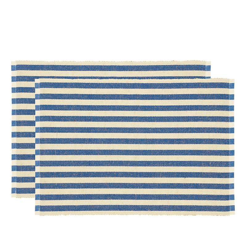 Södahl Statement Stripe dækkeserviet blue 2 stk. 33x48 cm