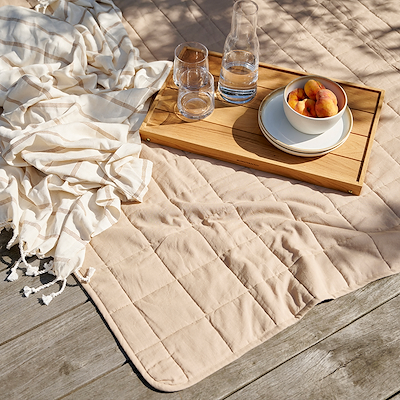 Södahl Essential vattæppe beige 130x170 cm