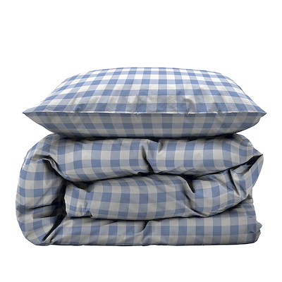 Södahl Gingham sengesæt sky blue 140x220 cm