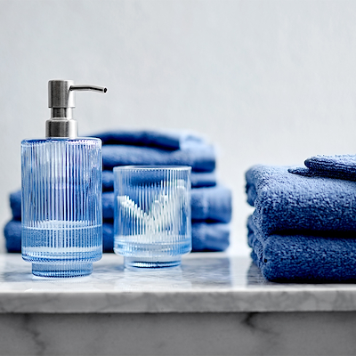 Södahl Comfort Organic håndklæde blue 40 x 60 cm