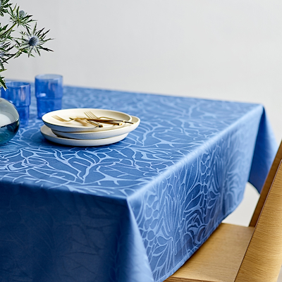 Södahl Abstract Leaves dug blå 140x220 cm