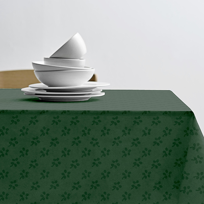 Södahl Forget-me-not damaskdug green 140x320 cm