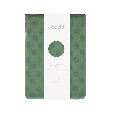 Södahl Forget-me-not damaskdug green 140x320 cm