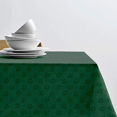 Södahl Forget-me-not damaskdug green 140x320 cm