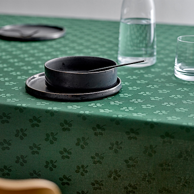 Södahl Forget-me-not damask mundserviet green 4 stk.