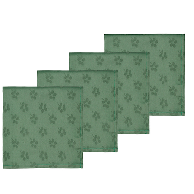 Södahl Forget-me-not damask mundserviet green 4 stk.