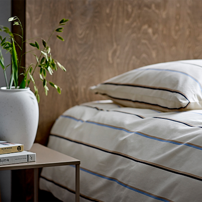 Södahl Stripe sengetøj beige 140x200 cm
