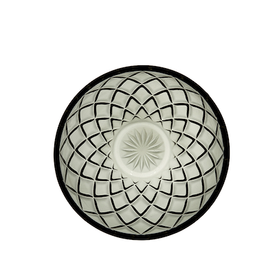 Lyngby Glas Sorrento skål smoke/grå 4 stk. Ø 12 cm