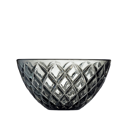 Lyngby Glas Sorrento skål smoke/grå 4 stk. Ø 12 cm