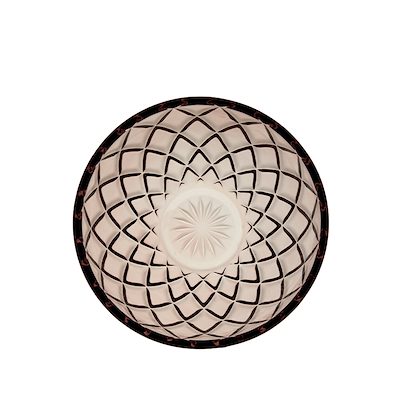 Lyngby Glas Sorrento skål pink Ø12cm 4 stk.