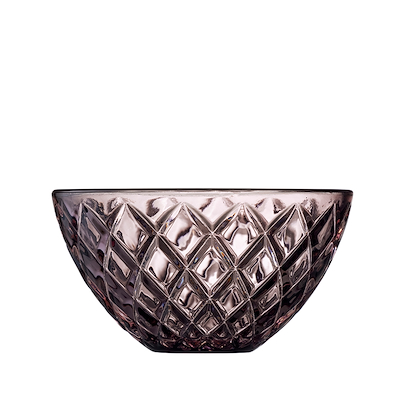 Lyngby Glas Sorrento skål pink Ø12cm 4 stk.