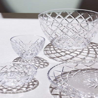 Lyngby Glas Sorrento salatskål klar Ø24 cm