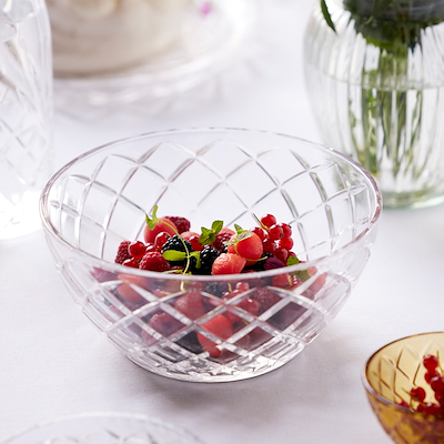 Lyngby Glas Sorrento salatskål klar Ø24 cm