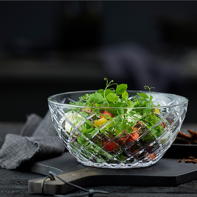 Lyngby Glas Sorrento salatskål klar Ø24 cm