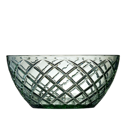 Lyngby Glas Sorrento salatskål grøn Ø24 cm