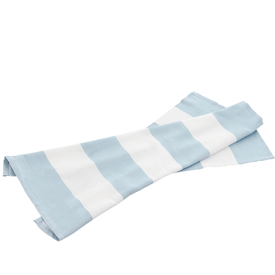 Bastian Abbi stribet viskestykke hvid/dreamblue 70x50 cm