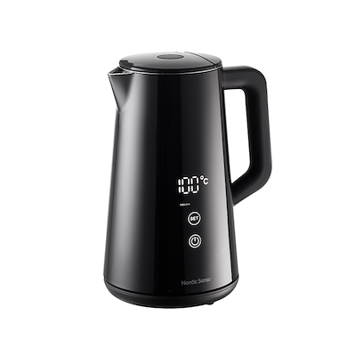 Nordic Sense digital elkedel sort 1,5 liter 1800W