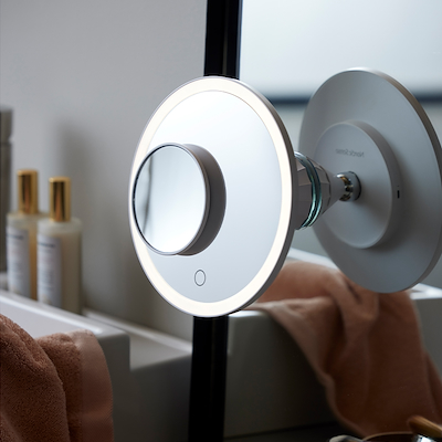Nordic Sense makeupspejl med lys hvid