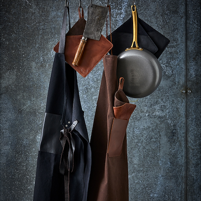 Pillivuyt Gourmet forklæde sort kanvas 88x70 cm