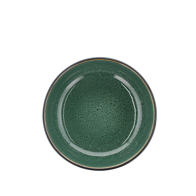 Bitz poke-/ramenskål sort/grøn 18 cm