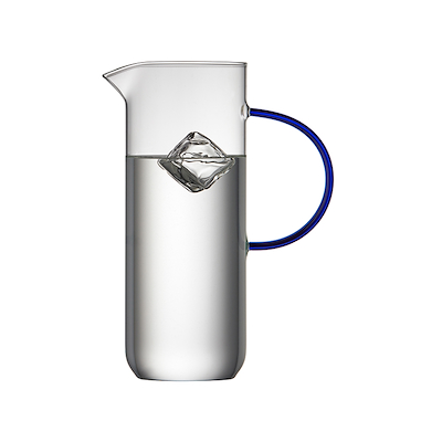 Lyngby Glas Torino glaskande 1,1 liter klar/blå