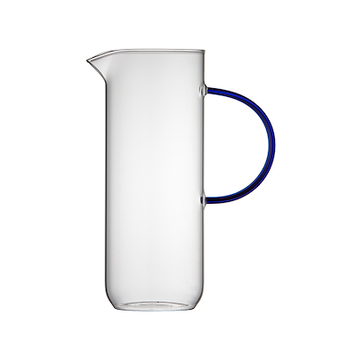 Lyngby Glas Torino glaskande 1,1 liter klar/blå